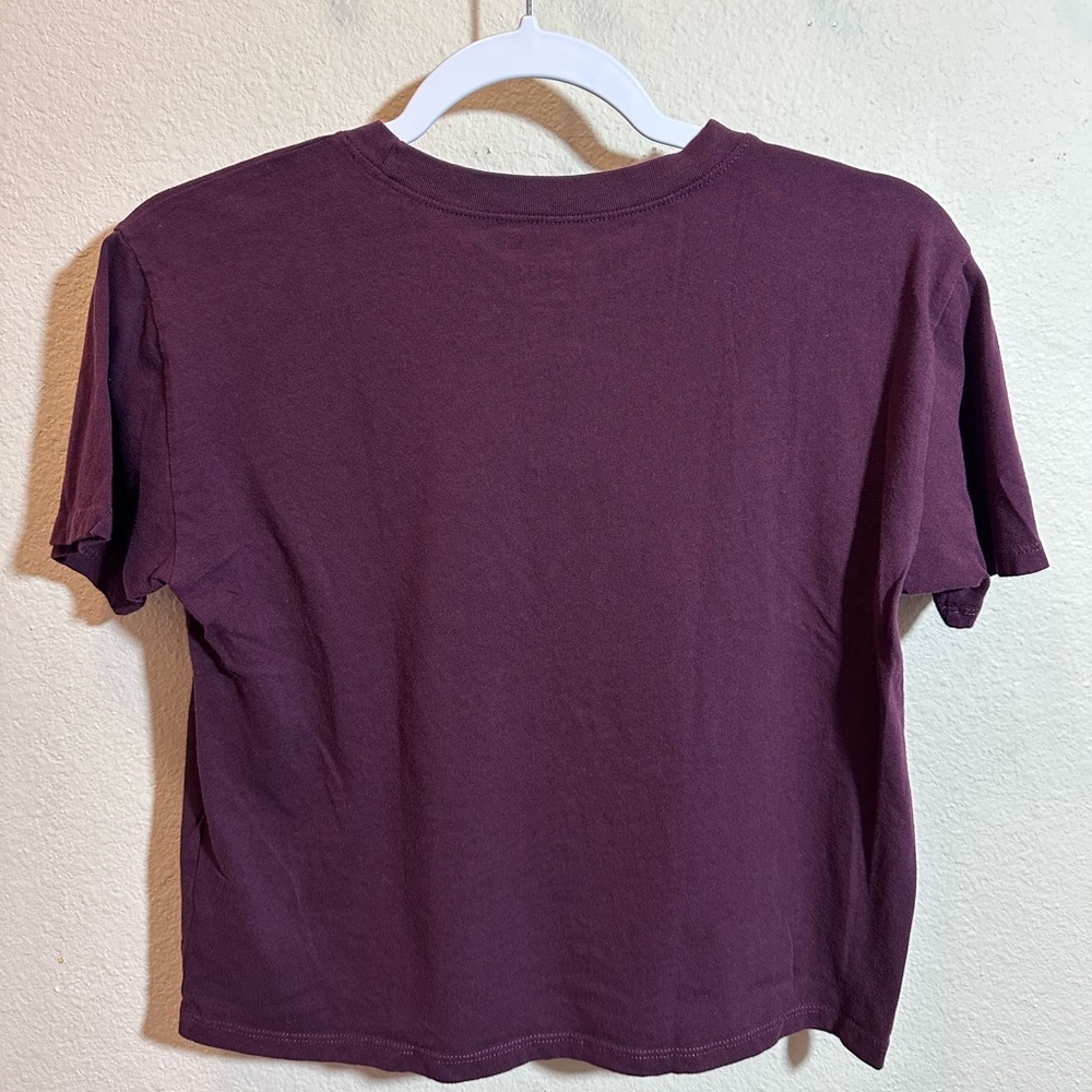HOLLISTER. XS cropped maroon HOLLISTER top. 100% Cotton - Picture 2 of 6
